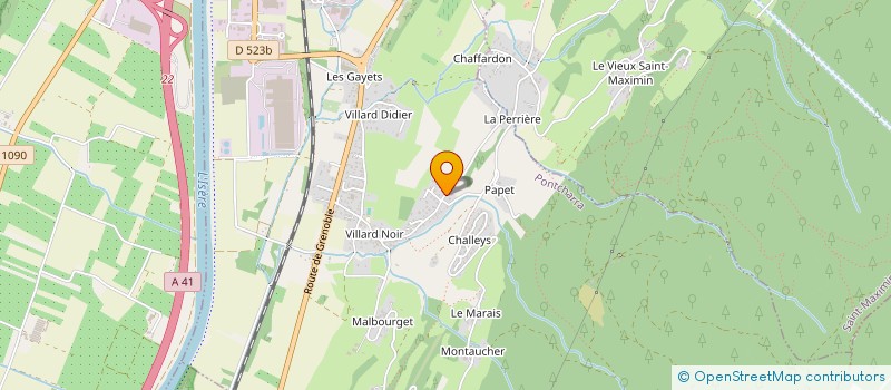 localisation de l'entreprise SCI CASCARA  PONTCHARRA