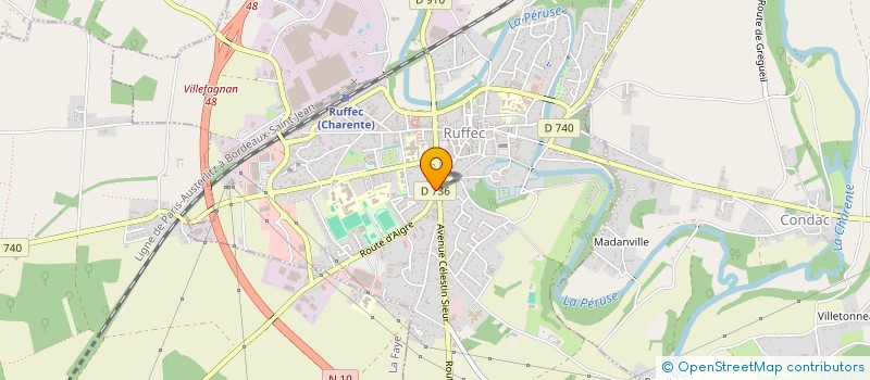 localisation de l'entreprise SCI CASDUP  RUFFEC