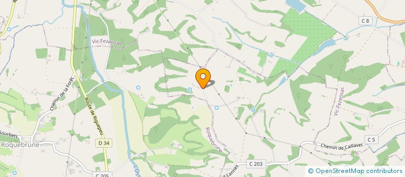 localisation de l'entreprise SCI CASE  CAILLAVET
