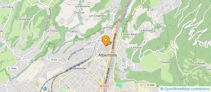 localisation de l'entreprise SCI CASE  ALBERTVILLE