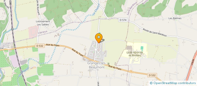 localisation de l'entreprise SCI CASERA BERTO  GRANGES-LES-BEAUMONT