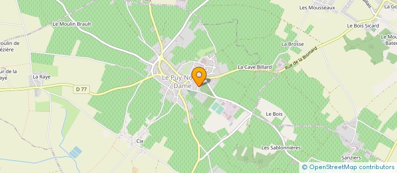 localisation de l'entreprise SCI CASERINA  LE PUY-NOTRE-DAME