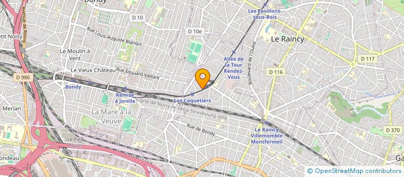 localisation de l'entreprise SCI CASEV  VILLEMOMBLE