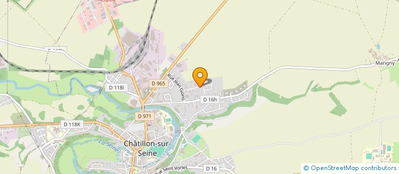 localisation de l'entreprise SCI CASH-VERT  CHATILLON-SUR-SEINE