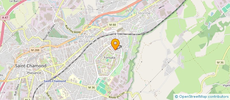 localisation de l'entreprise SCI CASH2F  SAINT-CHAMOND