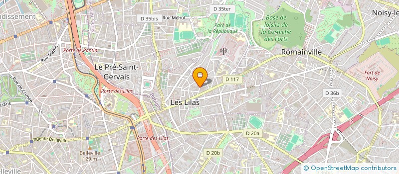 localisation de l'entreprise SCI CASHMERE 23 à LES LILAS