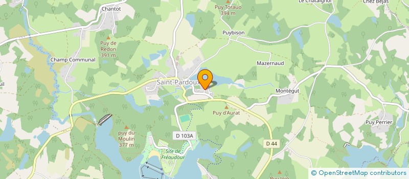 localisation de l'entreprise SCI CASHOR à SAINT-PARDOUX-LE-LAC