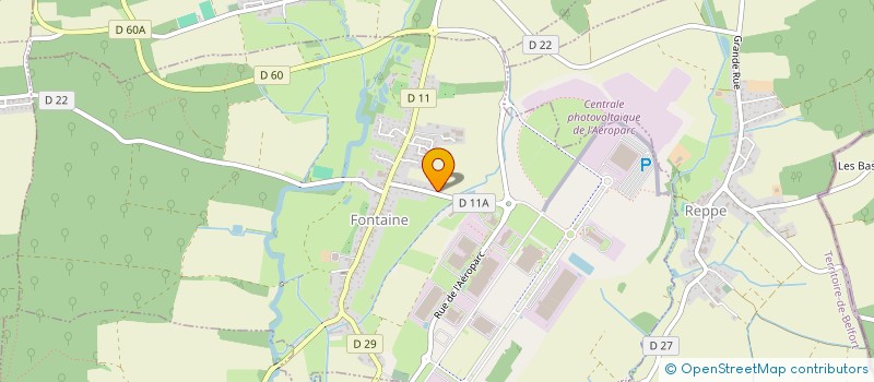localisation de l'entreprise SCI CASI 90  FONTAINE