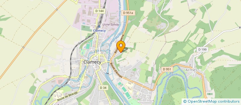 localisation de l'entreprise SCI CASIEM à CLAMECY