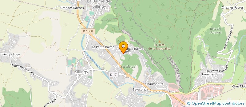 localisation de l'entreprise SCI CASIMIR POMPON  EPAGNY METZ-TESSY