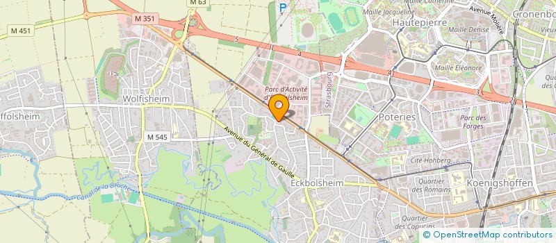 localisation de l'entreprise SCI CASINO  ECKBOLSHEIM