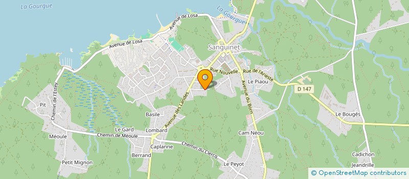 localisation de l'entreprise SCI CASINO DE MIMIZAN  SANGUINET