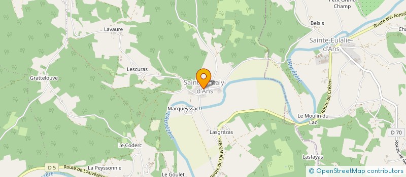 localisation de l'entreprise SCI CASITA DUPOUY  CUBJAC-AUVEZERE-VAL D'ANS