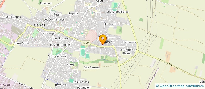 localisation de l'entreprise SCI CASLAN  GENAS