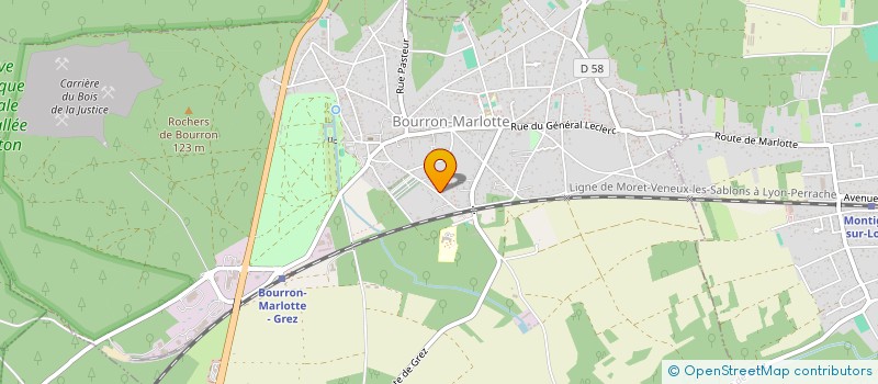 localisation de l'entreprise SCI CASO LI GATINAIS  BOURRON-MARLOTTE