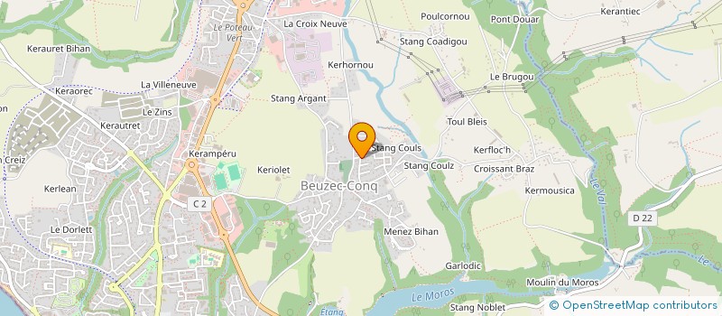 localisation de l'entreprise SCI CASOLINE  CONCARNEAU