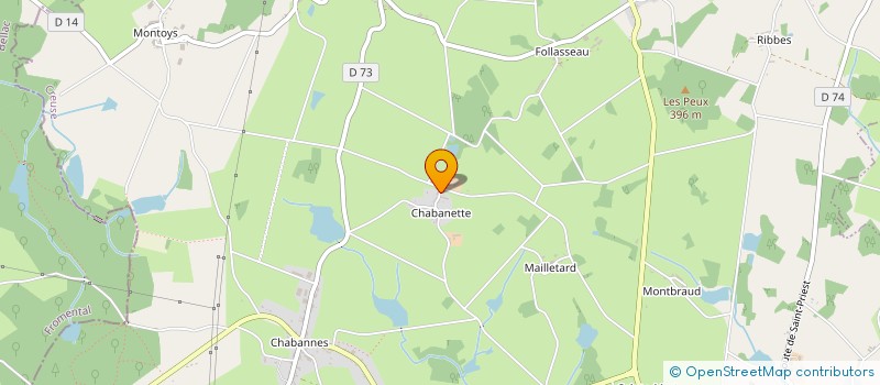 localisation de l'entreprise SCI CASPILDI à FURSAC