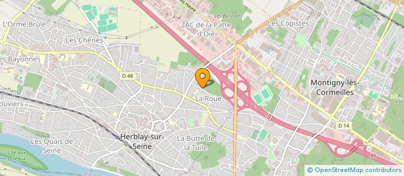 localisation de l'entreprise SCI CASSA  HERBLAY-SUR-SEINE