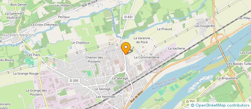 localisation de l'entreprise SCI CASSABE ALLARD  POCE-SUR-CISSE