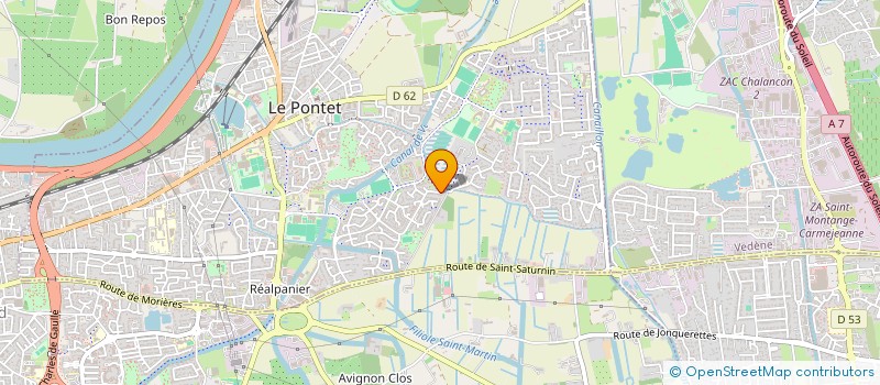 localisation de l'entreprise SCI CASSAGNE  LE PONTET