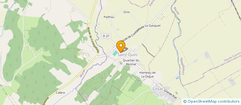 localisation de l'entreprise SCI CASSAGNE à LISSAC