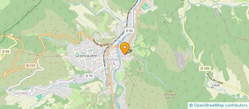 localisation de l'entreprise SCI CASSAGNES à QUILLAN