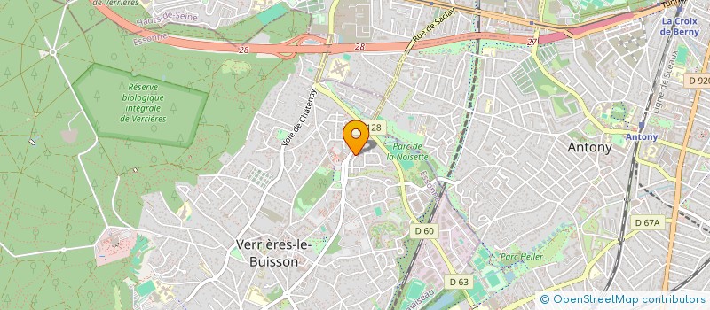 localisation de l'entreprise SCI CASSAGNES à VERRIERES-LE-BUISSON