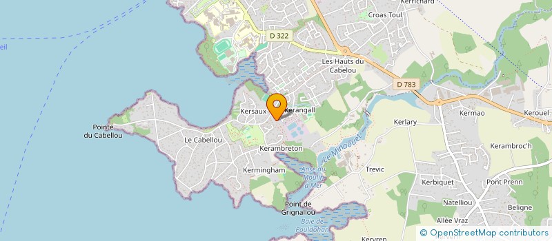 localisation de l'entreprise SCI CASSALOU  CONCARNEAU