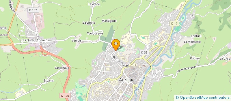 localisation de l'entreprise SCI CASSAN à AURILLAC