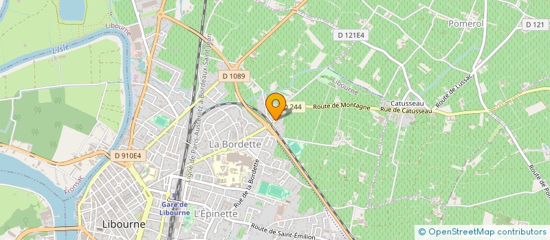 localisation de l'entreprise SCI CASSAN  LIBOURNE