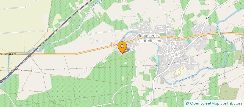 localisation de l'entreprise SCI CASSANAS  JONQUIERES-SAINT-VINCENT