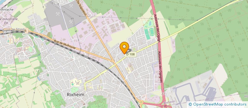 localisation de l'entreprise SCI CASSANDRA  RIXHEIM