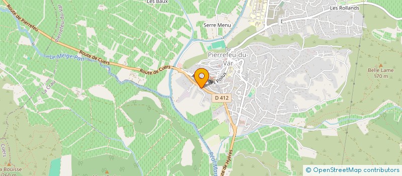 localisation de l'entreprise SCI CASSANDRE  PIERREFEU-DU-VAR