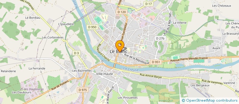 localisation de l'entreprise SCI CASSANDRE EMILIE à LE BLANC