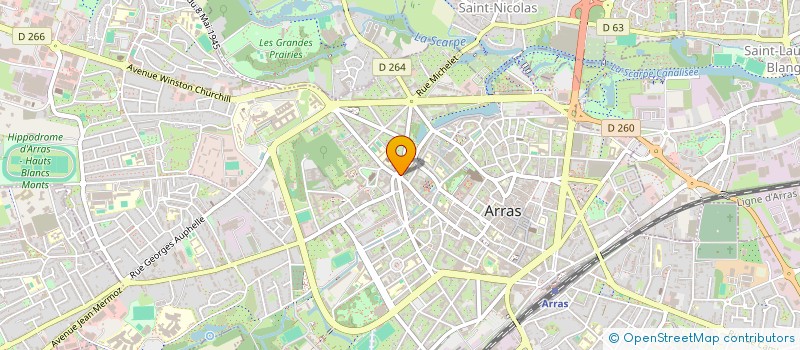 localisation de l'entreprise SCI CASSANDRINE à ARRAS