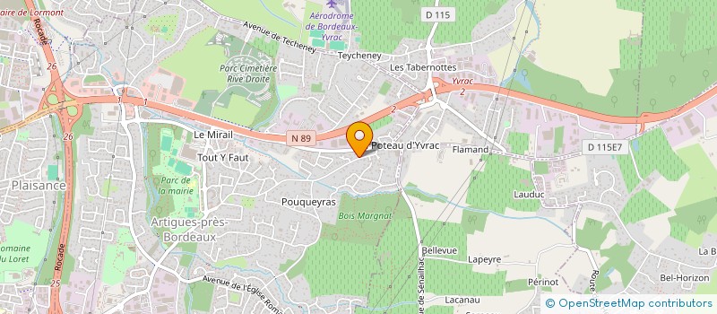 localisation de l'entreprise SCI CASSAVERO  ARTIGUES-PRES-BORDEAUX