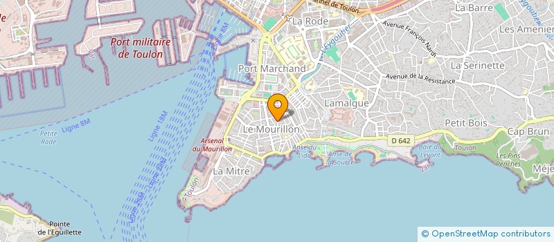 localisation de l'entreprise SCI CASSERLANE  TOULON