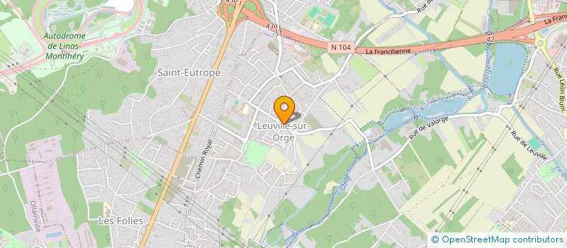 localisation de l'entreprise SCI CASSILINE  LEUVILLE-SUR-ORGE