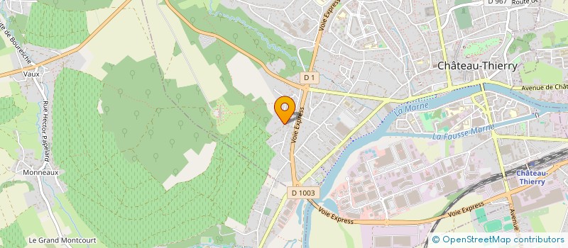 localisation de l'entreprise SCI CASSINI à CHATEAU-THIERRY