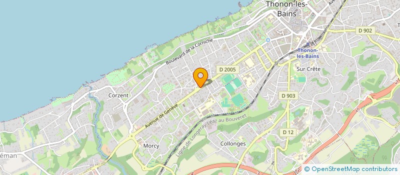 localisation de l'entreprise SCI CASSIOPEE à THONON-LES-BAINS