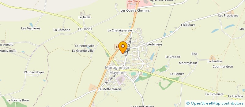 localisation de l'entreprise SCI CASSIOPEE  MARTIGNE-SUR-MAYENNE
