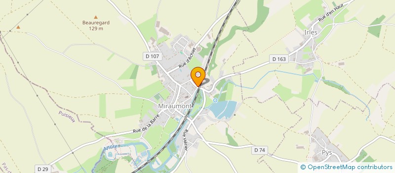 localisation de l'entreprise SCI CASSIOPEE  MIRAUMONT