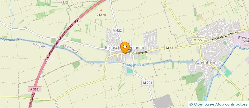 localisation de l'entreprise SCI CASSIOPEE  BREUSCHWICKERSHEIM