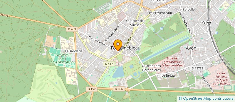 localisation de l'entreprise SCI CASSIOPEE à FONTAINEBLEAU