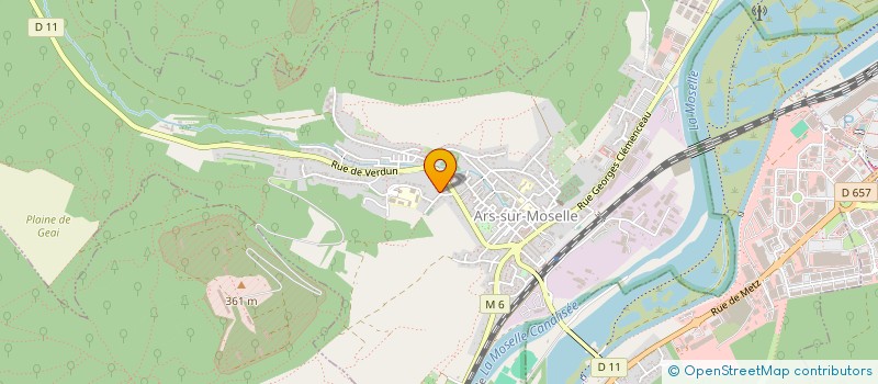 localisation de l'entreprise SCI CASSIOPEE  ARS-SUR-MOSELLE