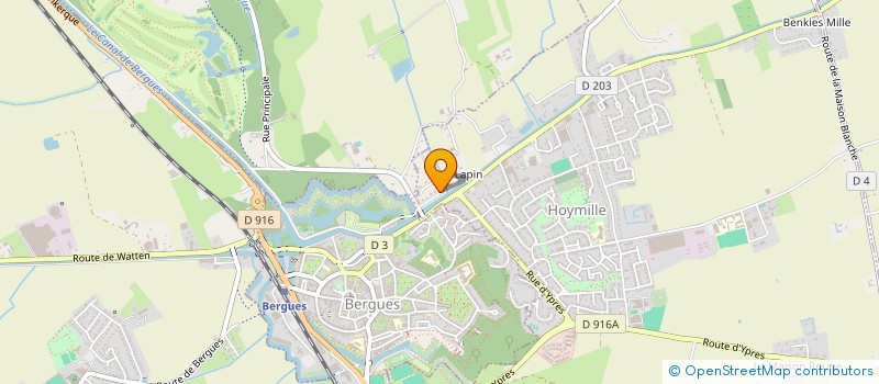 localisation de l'entreprise SCI CASSIOPEE  HOYMILLE