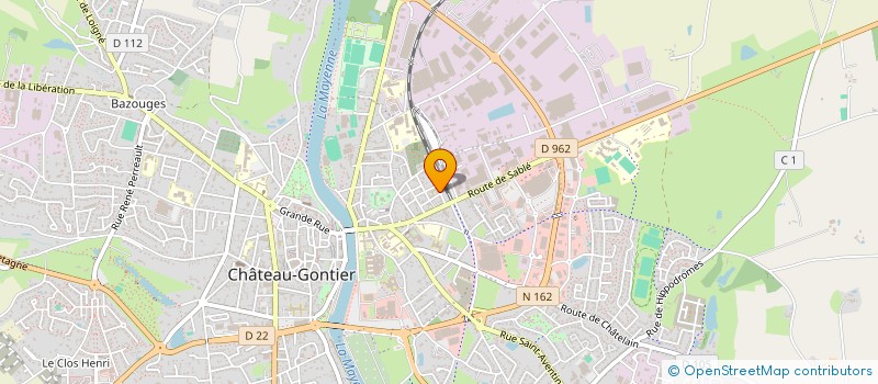 localisation de l'entreprise SCI CASSIOPEE  CHATEAU-GONTIER-SUR-MAYENNE