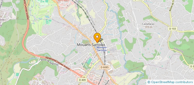 localisation de l'entreprise SCI CASSIOPEE à MOUANS-SARTOUX
