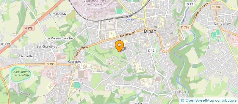 localisation de l'entreprise SCI CASSIOPEE  DINAN