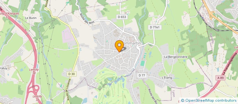 localisation de l'entreprise SCI CASSIOPEE  DOMMARTIN